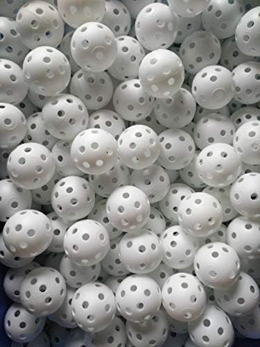 Plastic Golf Balls for Practice Swing Putter, 150pack 100pack 50pack Baseball Hitting Softball Batting Training – Limited Flight – Airflow Hollow 41mm Durable Ball for Indoor Simulators, Backyard, Driving Range