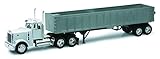 Die-Cast Truck Replica - Peterbilt Model 379 Farmeless Dump Truck, 1:32 Scale, Model# 10543 White by New Ray