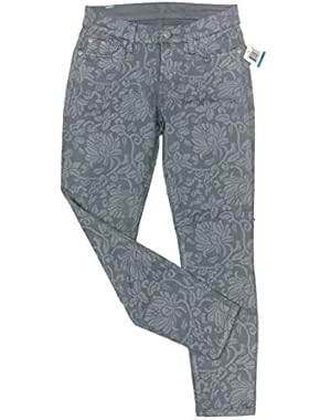 7 for all Mankind, Printed Cropped Gwen Jean, Light Grey
