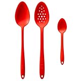 GIR: Get It Right Ultimate Cooking & Serving 3 Pc Spoon Set - (Red)