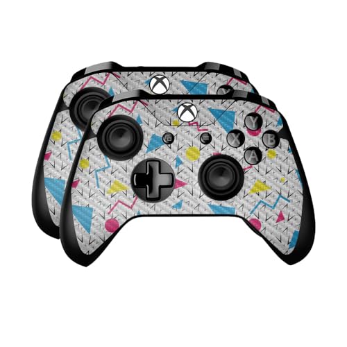 Carbon Fiber Skin Compatible with Microsoft Xbox One Controller (2 Pack) - 90s…