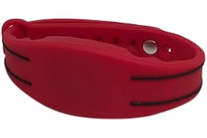 PANOPTICON TECH 5 Red Adjustable 26 Bit Proximity Wristbands AuthorizID Weigand Prox Wrist Band Compatable with ISOProx 1386 1326 H10301 Format Readers Works with The vast Majority of Access Control Systems