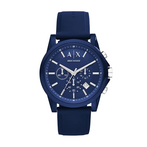Armani Exchange AX Chronograph Watch for Men with Leather, Stainless Steel or Silicone Band