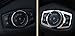JessicaAlba Head Light Lamp Switch Adjustment Button Cover Trim For Ford Mustang 2015 2016