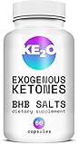 BHB Salts Exogenous Ketones - Best Weight Loss Pills with Beta-Hydroxybutyrate Salts - Advanced Keto Diet Supplements - Stomach Visceral Fat Burner for Men and Women, 60 Capsules