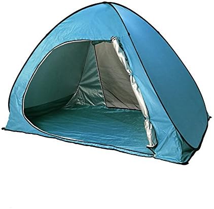 Leesentec 2-3 persons Camping Tent Easy pop up Family Beach Tent Portable Sun Shade Sport Shelter Camping Shelter Beach Umbrella with Carry Bag for Outdoors (Blue)