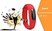 Willful Non-Bluetooth Pedometer Bracelet Fitness Tracker Watch with Step Calories Counter Sleep Monitor Distance Time / Date (Simple,No app,No Phone need) for Walking Running Kids Men Women (Red)