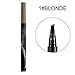 New Eyebrow Pencil, Coerni Fork Tip Easy Makeup Waterproof Eyebrow Pen (1#)