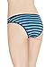 Nabtos Women's Sexy Cotton Underwear Panties Bikini Stripes Pack of 3 (Large/7, Blue Stripes)