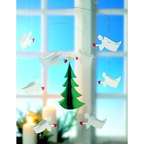 Angels Of Love 8 Hanging Mobile - 22 Inches - Handmade in Denmark by Flensted