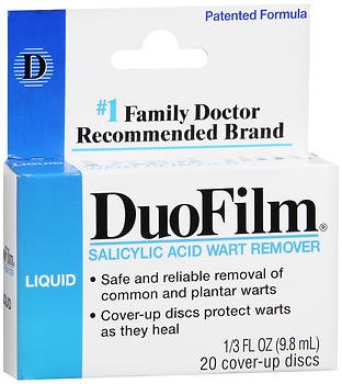 DuoFilm Salicylic Acid Wart Remover Liquid – .33 oz, Pack of 5