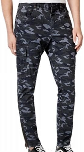 American Rag CIE Gunmetal Mens 30X34 Camo Print Pants Black 30