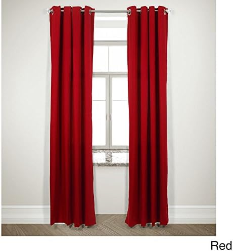 LNR Harlequin Double Pannel Curtain Panel Red 50 x 95 95 Inches