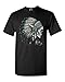 Shop4Ever Skull Headdress Side T-shirt Native American Shirts