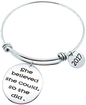 Inspirational Bangle Bracelets 2017 Charm Graduation Gifts