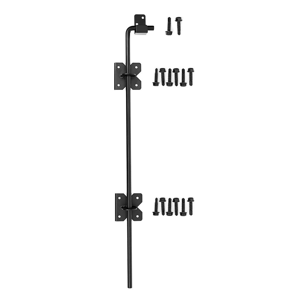 Photo 1 of Heavy Duty 36 inch Cane Bolt Drop Rod Gate Drop Pin Steel Material -1 Pack mainly for Single Open Door