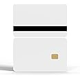 50 Pack SLE4442 Smart Cards With HiCo Magnetic Stripe - Printable Chip Cards For ID Printers