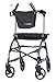 Journey UPWalker Standard – The Original Upright Walker – Premium, Lightweight Adjustable Upright Rollator Walker with Seat for Adults, Seniors & The Elderly