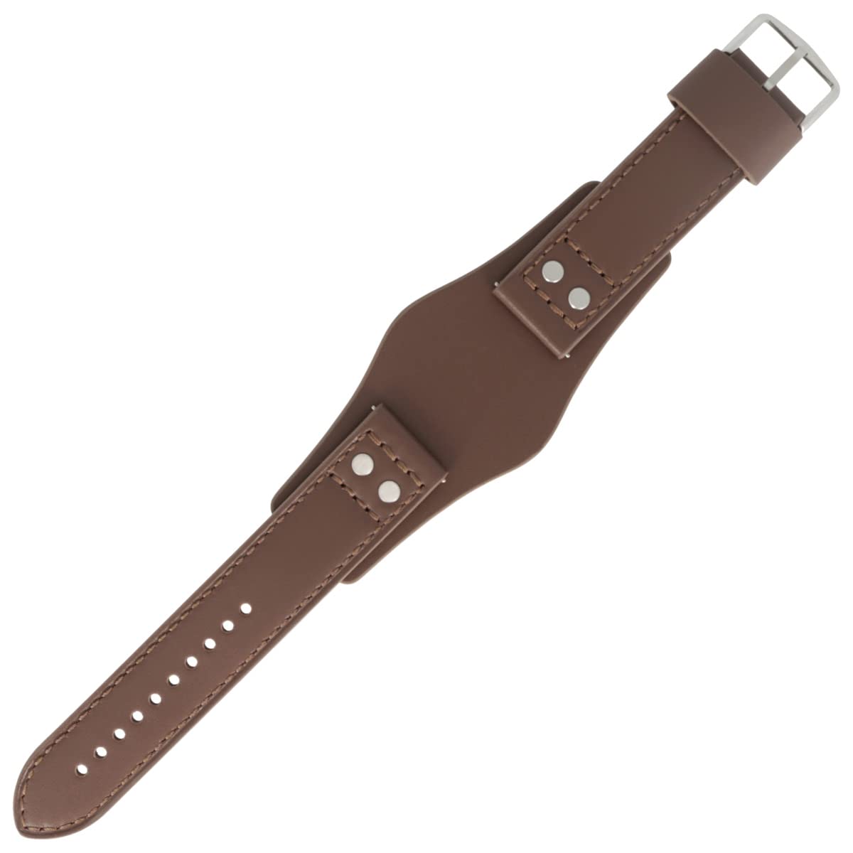 Fossil wristwatch strap, 22 mm, smooth brown leather, watchstrap set CH-2565.
