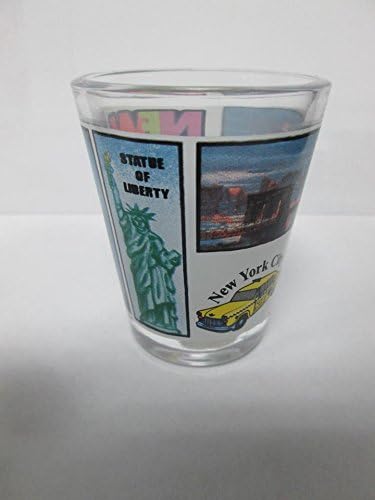 New York Short Glass ( Times Square , Statue of Liberty Etc. )