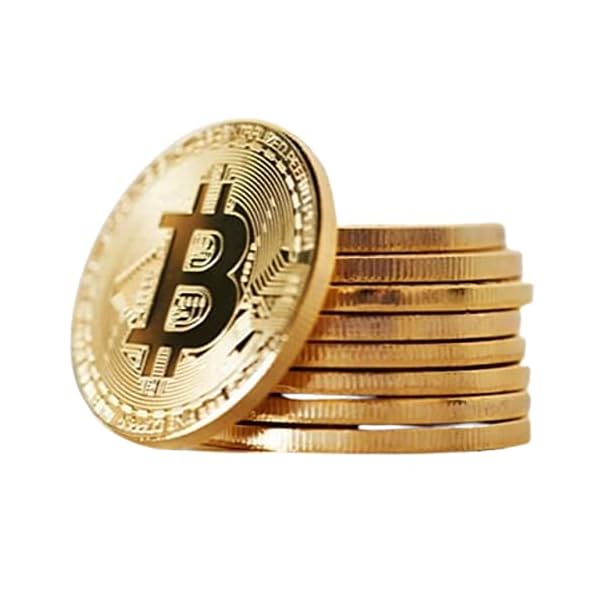 10-Pcs-Bitcoin-Coin-Souvenir-with-Coin-Case-Physical-Bitcoin-Collection-Gold-Plated-Bitcoin-for-Commemoration-Crypto-Currency-Coin-BTC-for-Gift-Gold-Bitcoin-Tokens