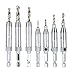 Center drill bit, Doors Self Centering Hinge Tapper Core Drill Bit Set Hole Puncher Woodworking Tools 5/64'' 7/64'' 9/64'' 11/64'' 13/64'' 5mm 1/4''
