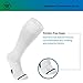 Wanderlust Everyday Use Graduated Compression Socks - Support Stockings for Men & Women - White Large