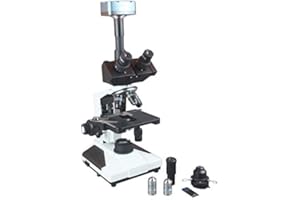 Radical Professional Quality Trinocular Research Phase Contrast Microscope w USB Camera