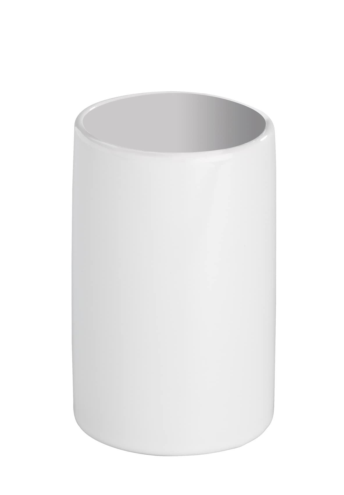 Wenko 19297100 Toothbrush Tumbler Polaris White, Ceramic, 7.5 x 11.2 x 7.5 cm, White — image 1