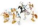 Roman Warriors Figure Playset (10 Warriors w/Shields & Weapons & 2 Horses) (Bagged) by generic