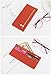 JNJSTELLA Women's Credit Card Slim Leather Wallet Zipper Pocket Purse for Clutch Bag