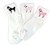 Hip Hop 50's Shop Girls Bobby Socks W/Poodle Applique for Children and Toddlers