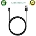 Gembonics 1ft / 30cm Premium Micro USB to USB Cable High Speed USB 2.0 A Male to Micro B for Android, Samsung, HTC, Nokia, Portable Charger, Power Bank, Smartphones, Tablets and More (Black)