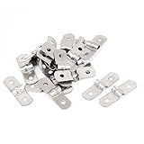Uxcell a15081800ux0196 Metal 2-Hole Rigid Pipe Straps Clip Clamp for 5mm Dia Tube (Pack of 20)