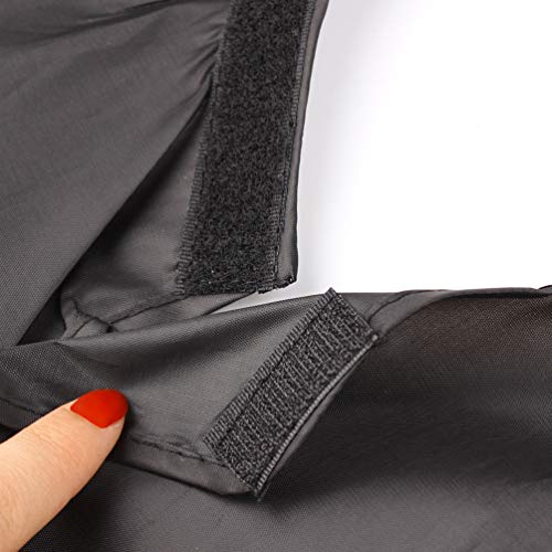 JASSINS Beard Apron for Shaving-Hair Clippings Catcher & Grooming Cape Apron (Black)