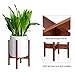 MoonLa Plant Stand Mid Century Wood Flower Pot Holder Display Potted Plant Holder Rack Rustic Planter Stand Up to 10 Inch (Plant and Pot NOT Included), Brown