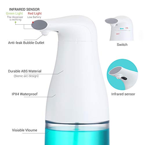 Automatic Hand Soap Foam Dispenser 250ml Touchless HandFree Foaming