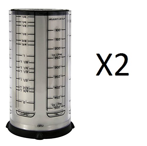 KitchenArt Professional Series 2 Cup Adjust-A-Cup, Metric/Standard (Pack of 2)