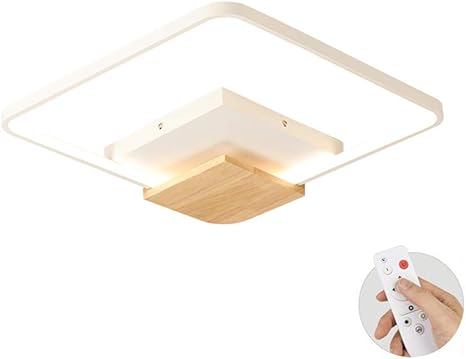 Dimmable Square Ceiling Lamp 36w Flush Mount Creative Remote