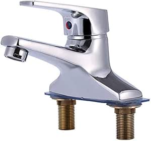 NMDCDH Grifo para Lavabo de baño de Metal con un Solo Centro y Conjunto