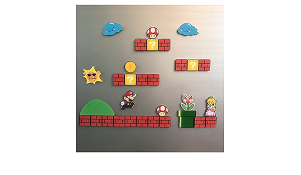 Imán para nevera de Super Mario, imán de nevera de dibujos ...