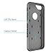 iSPECLE iPhone 7 Case 4.7 Inch iPhone 7 Bumper Case with Soft TPU and Hard PC Case Protective for Screen and Camera Perfect Cutouts Shock Absorption Covers for iPhone 7, Dark Blue