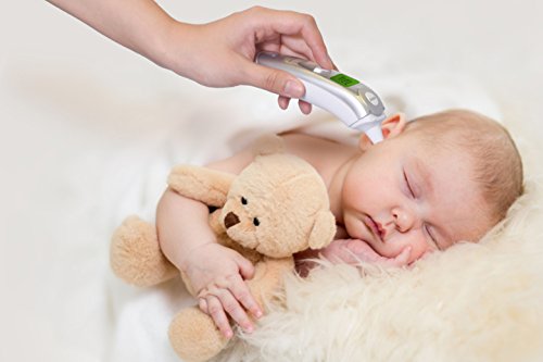 Innovo Medical Digital Forehead and Ear Thermometer Upgraded Model - Temperature and Fever Health Alert Clinical Monitoring System for Children and Adults - CE and FDA Cleared (Certified Refurbished)