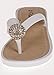 VeeVee Ladies Wedge Flip Flop Sandals With Charm - Women's Summer Walking Shoes (See More Colors / Sizes)
