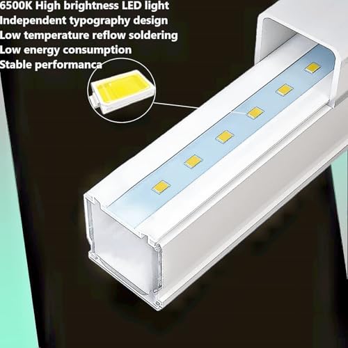 Hexagon LED Garage Light 720W 6500K Rectangle Frame 86400 Lumens | Ideal for Garages, Warehouses, Auto Beauty Shops, Car Detailing Shops, Basements