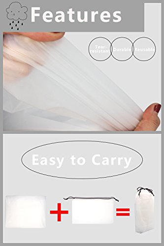 EnergeticSky EVA Portable Raincoat,Reusable Rain Poncho with Hoods and Sleeves,Non-Toxic,No Plastic Smell,Environmentally Friendly,Light Weight and Perfect for Outdoor Activities