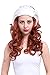ROLECOS Womens Long Curly Cosplay Wig Dark Orange White