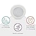 EVERMARKET Motion Sensor Light, Wireless Battery-Powered LED Night Light, Stick-anywhere Indoors, Safe for Kids, Great for Hallway, Closet, Stairs, Bathroom, Bedroom, Kitchen, etc. (White)
