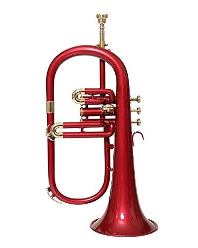 FLUGEL HORN RED COLOR 3 VALVE Bb - Thumbnail 2