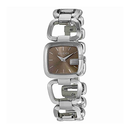 Gucci G-Gucci Ladies Stainless Steel Brown Dial Watch YA125507